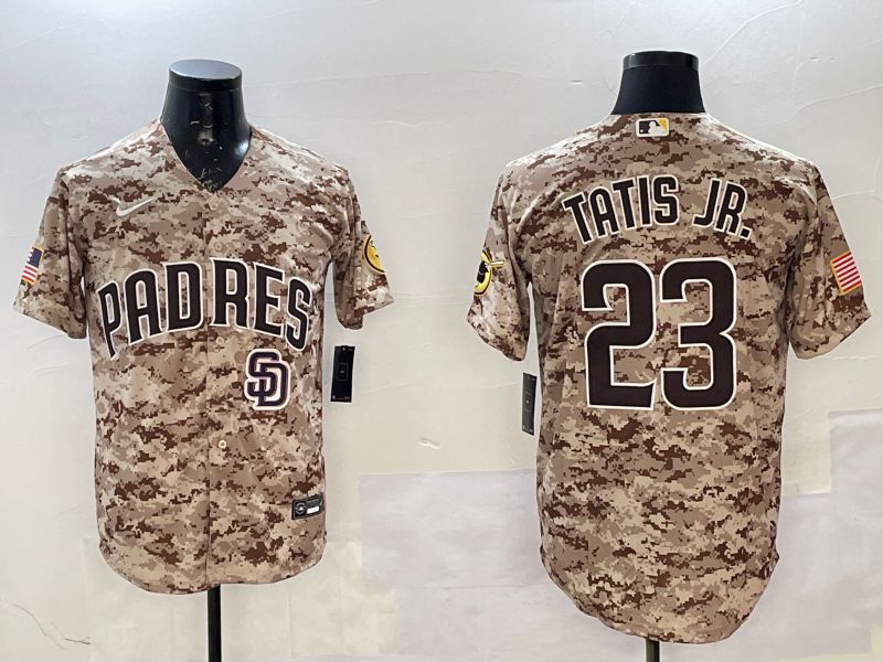 Men San Diego Padres #23 Tatis jr Camo Game 2025 Nike MLB Jersey style 6->san diego padres->MLB Jersey